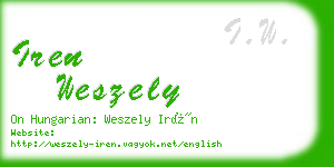 iren weszely business card